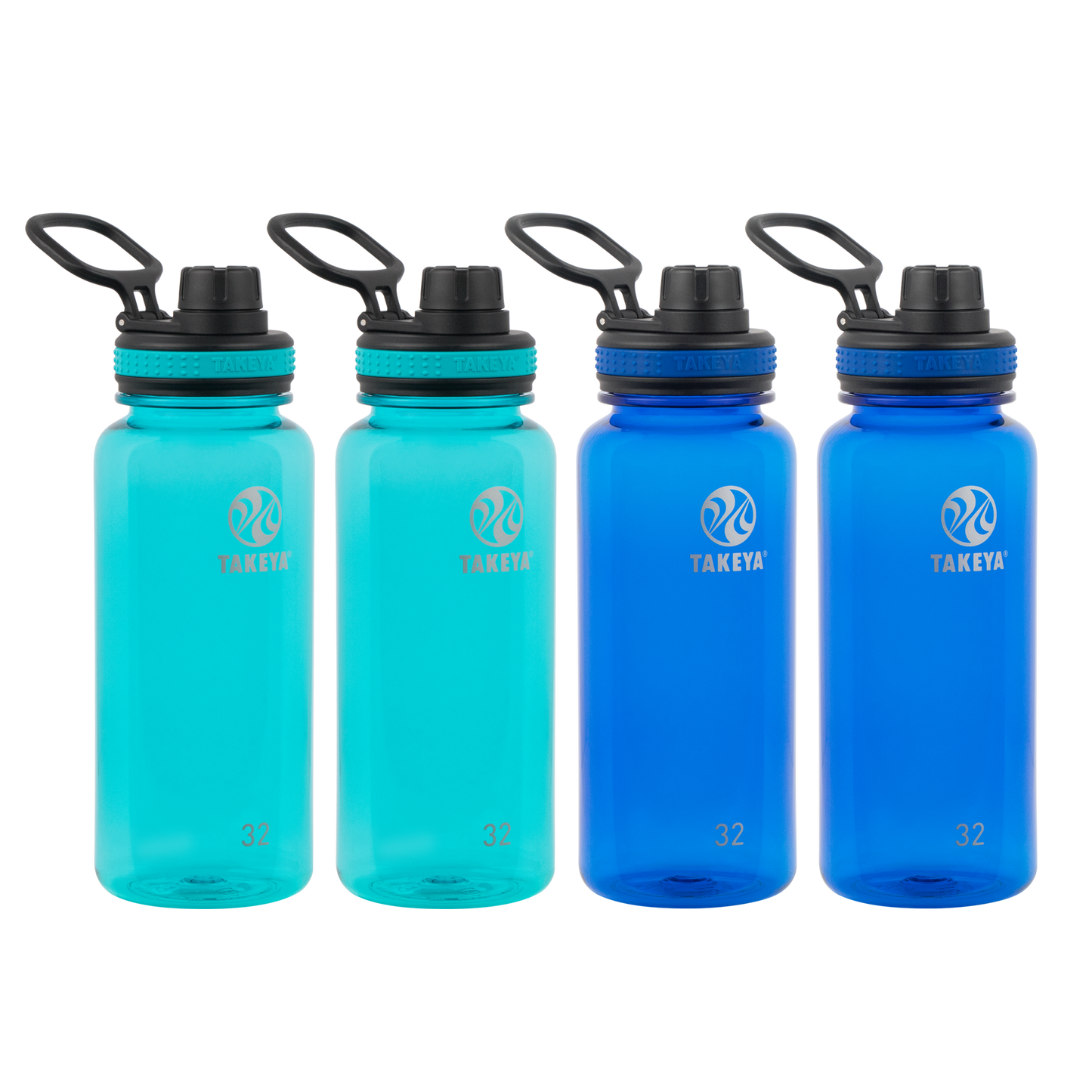 tritan-water-bottle-with-spout-lid-4-pack-e1 50276-Tritan-Spout-32-4pk-Ocean-Royal-angle.png