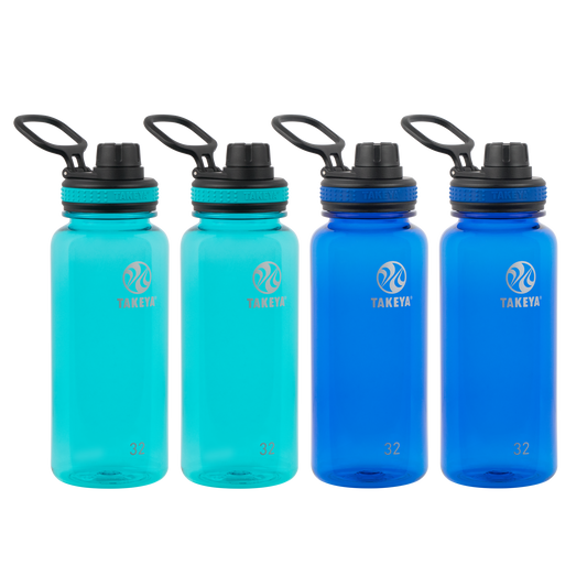 tritan-water-bottle-with-spout-lid-4-pack-e1 50276-Tritan-Spout-32-4pk-Ocean-Royal-angle.png