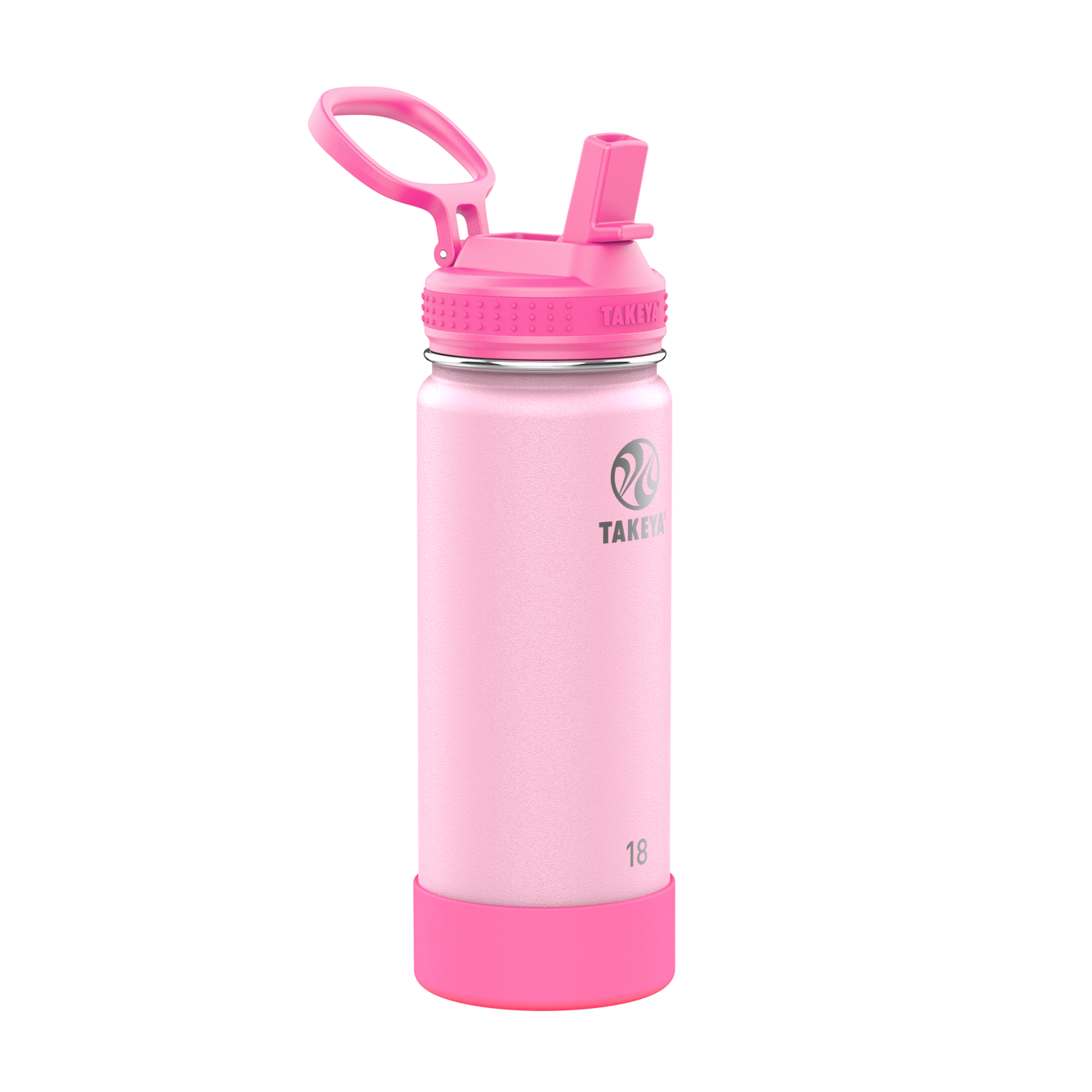 actives-kids-glow-in-the-dark-water-bottle-with-straw-lid-s8 51076-Actives-Kids-Straw-18-GID-SummerGlowPink-angle.png