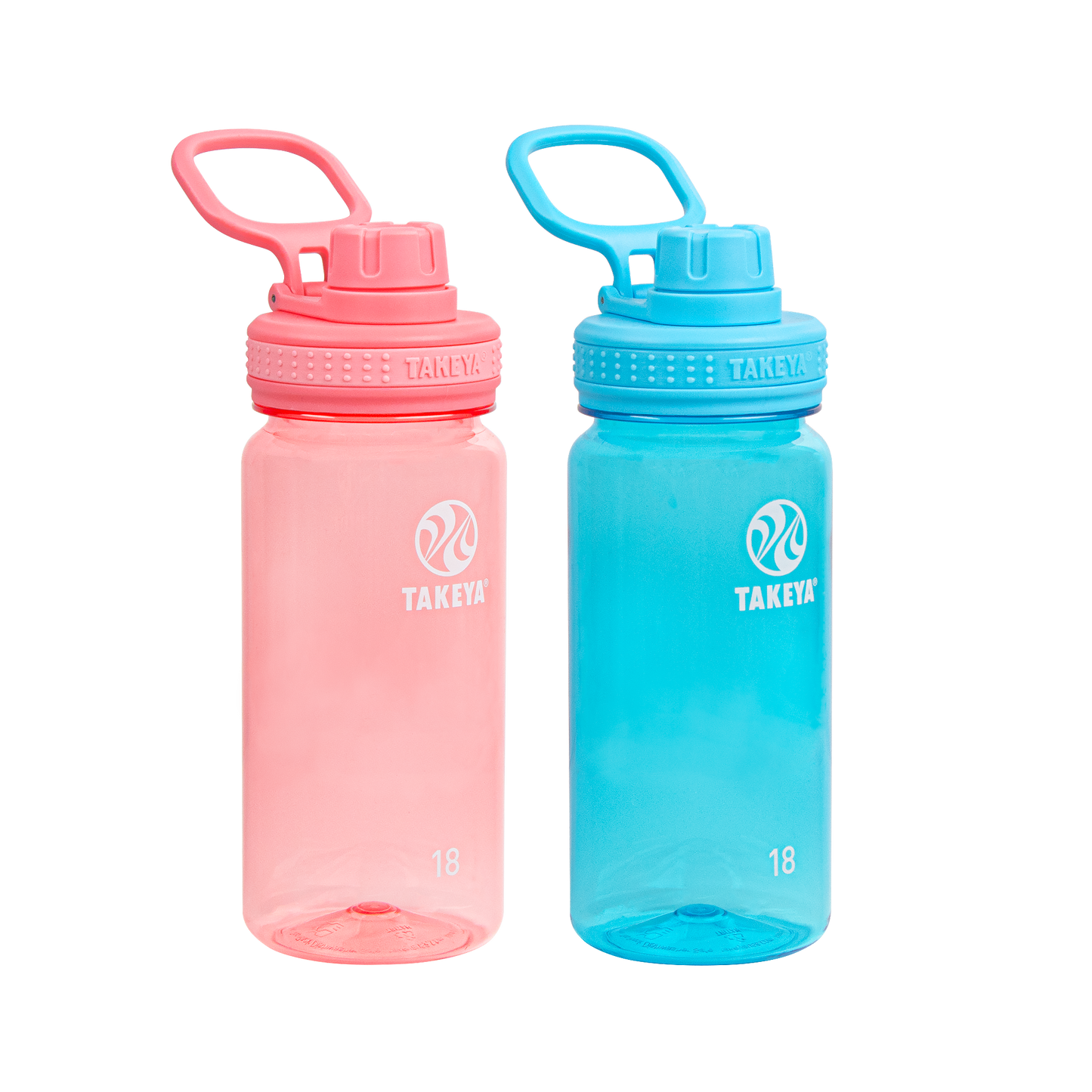 tritan-water-bottle-bundle-with-spout-lid-2-pack-h3 51475-Tritan-Spout-18-2pk-FlutterPink-BreezyBlue-Front_1.png