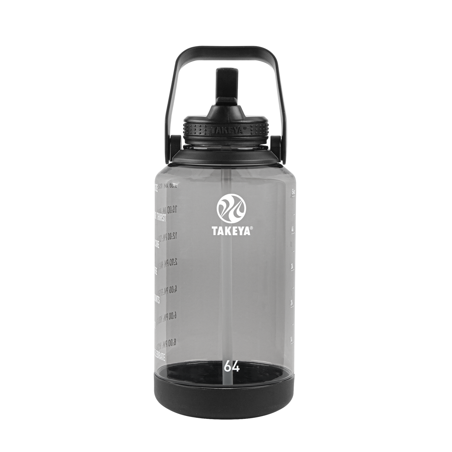 tritan-motivational-water-bottle-with-straw-lid-i5 54145-Tritan-Straw-Motivational-64-StormyBlack-front.png