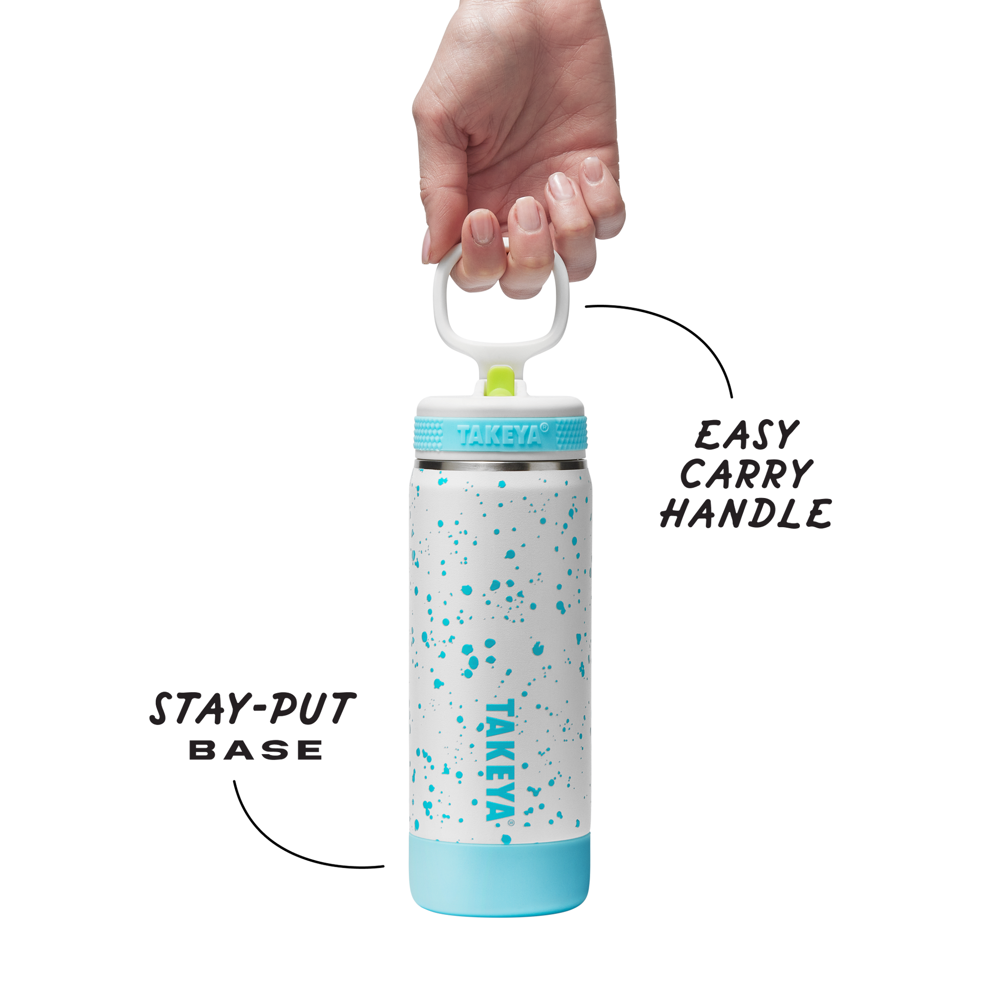 glow-in-the-dark-sport-kids-water-bottle-confetti-with-straw-lid-v8 TKS_SP25_CoreKidsGIDConfetti_StwBtl_CloudGlow_18oz_51368_v3_sRGB-Callout.png